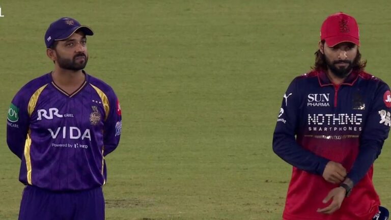 RCB بمقابلہ KKR: آئی پی ایل 2026 ٹاس اور پلینگ الیون کی مکمل تفصیلات