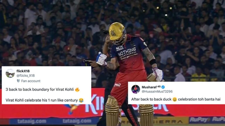 IPL 2026: ویرات کوہلی کا پہلا رن، مداحوں کے دلچسپ تبصرے اور ردعمل