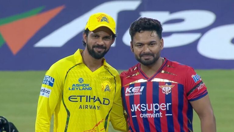 LSG بمقابلہ CSK: رشبھ پنت نے ٹاس جیت کر فیلڈنگ کا فیصلہ کیا، اسپینسر جانسن کا ڈیبیو