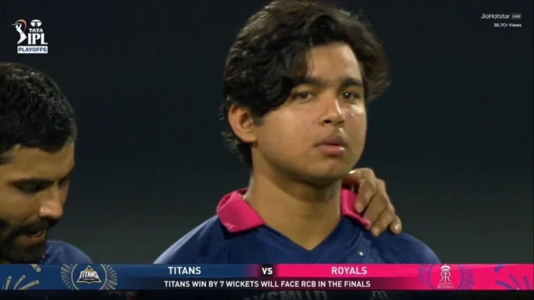Heartbreak for Vaibhav Sooryavanshi; RR youngster nearly in tears after Qualifie – آئی پی ایل 2026: ویبھو سوریہ ونشی کی آنکھوں میں آنسو، گجرات ٹائٹنز نے راجستھان رائلز کو شکست دی